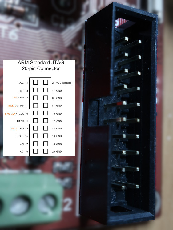 JTAG-SWD connection